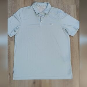 Men's Vineyard Vine Light Blue Polo Shirt Size Large